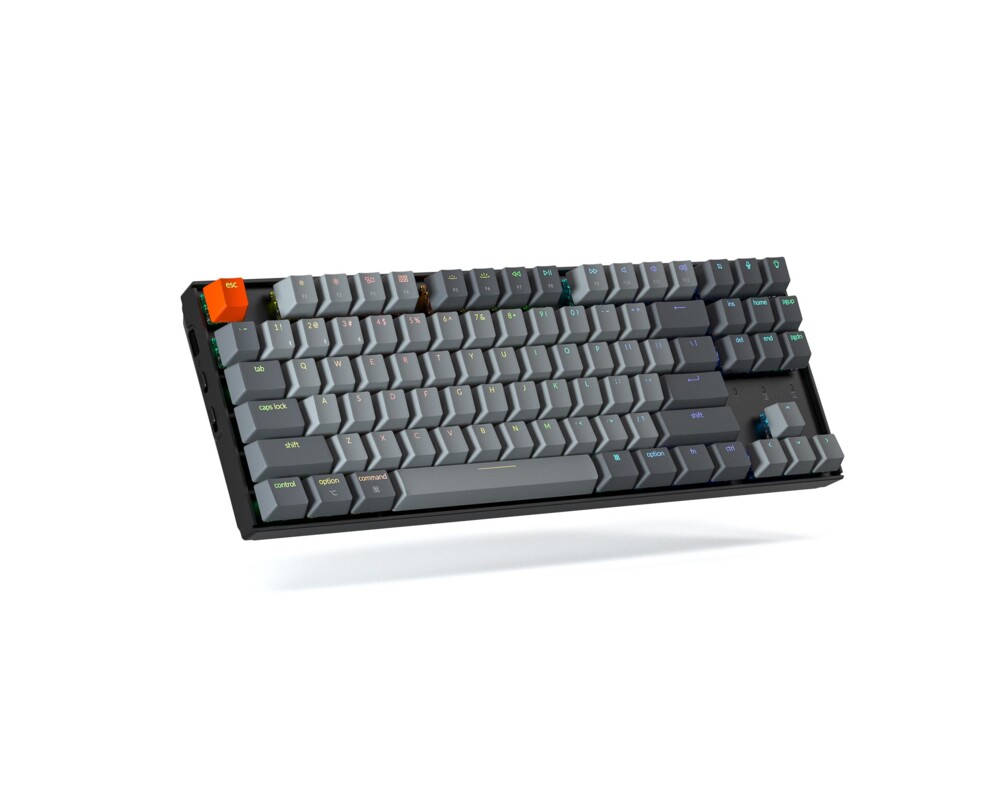 Клавиатура Геймърска Механична клавиатура Keychron K8 TKL Hot-Swappable Gateron Brown Switch RGB LED Plastic Frame 3
