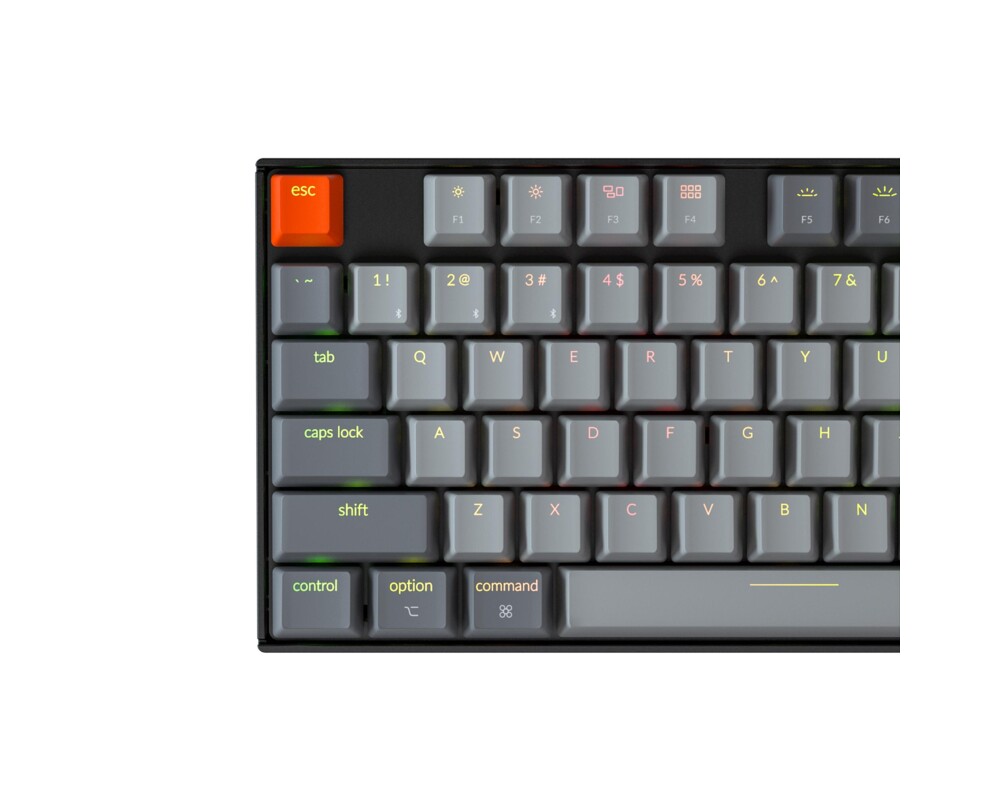Клавиатура Геймърска Механична клавиатура Keychron K8 TKL Hot-Swappable Gateron Brown Switch RGB LED Plastic Frame 5