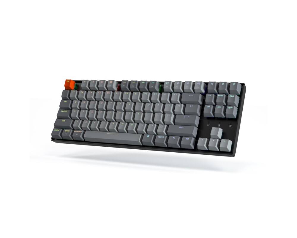Клавиатура Геймърска Механична клавиатура Keychron K8 TKL Hot-Swappable Gateron Brown Switch RGB LED Plastic Frame 4