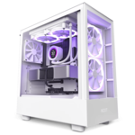 <span>Кутия</span> NZXT H5 Elite Matte White, Tempered Glass, Mid-Tower <span class='catalog-num-in-name'>H51EW-01</span> - 