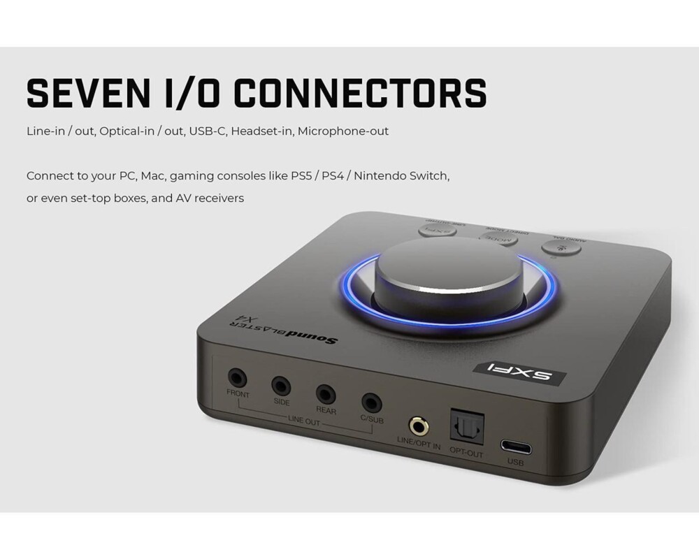 Звукова карта Външна звукова карта Creative Sound Blaster X4, USB-C, DAC, Super X-FI, TOSLINK 2