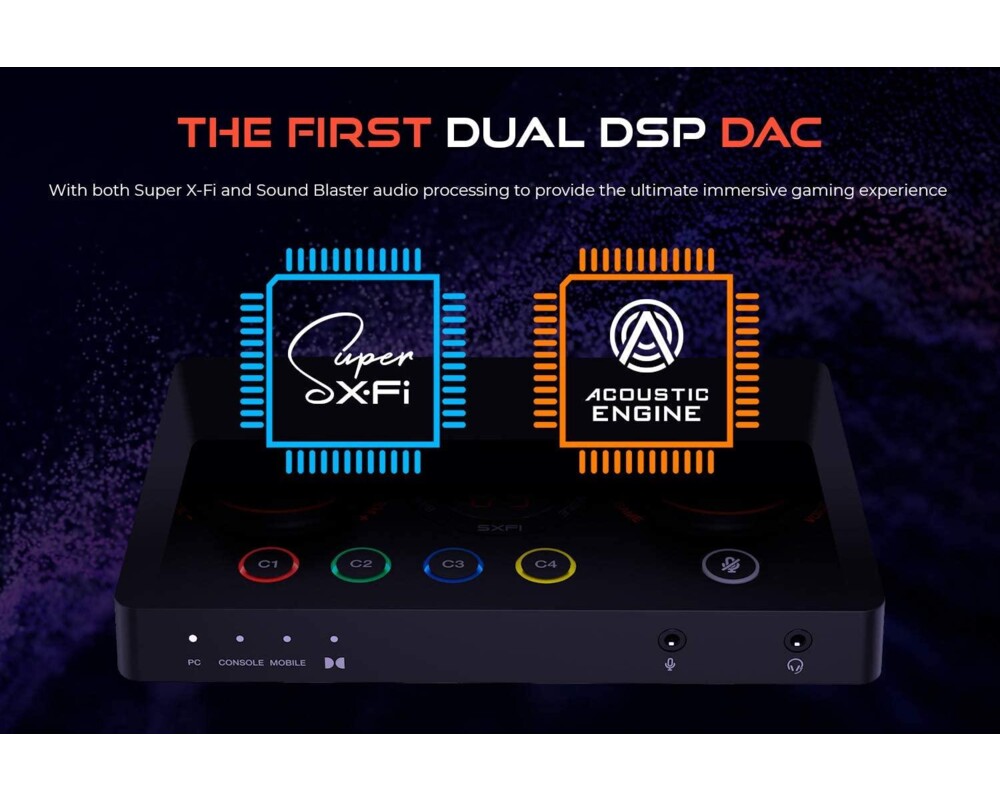 Звукова карта Външна звукова карта Creative Sound Blaster GC7, USB-C, Super X-FI, PC, Mac, PS 4/5, Xbox, Nintendo Switch 6