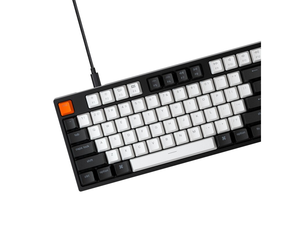 Клавиатура Геймърска Механична клавиатура Keychron C2 Hot-Swappable Full-Size Gateron G Pro Brown Switch RGB LED 3