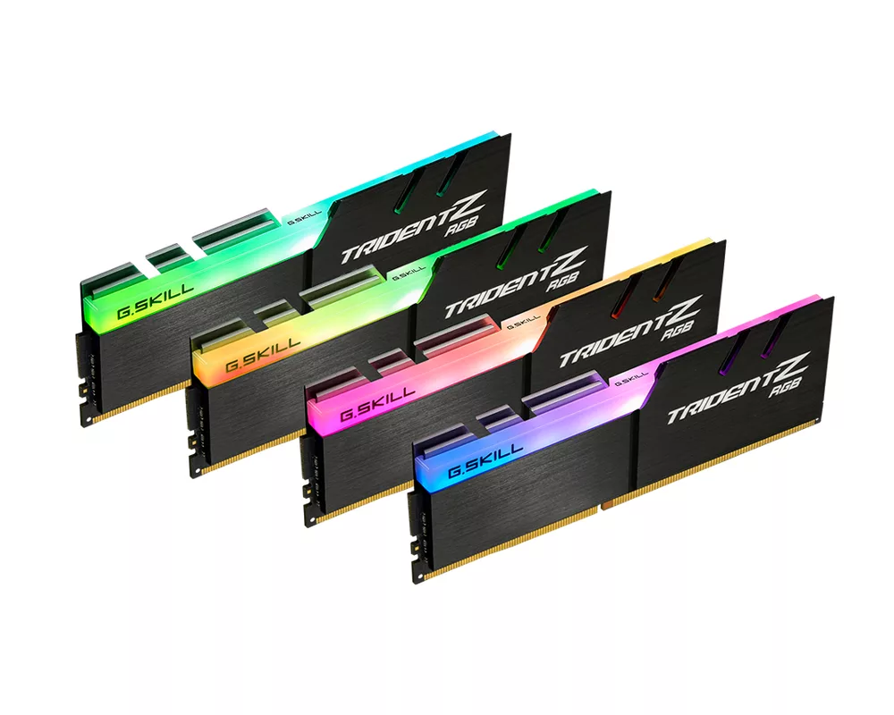 Памет G.SKILL Trident Z RGB 64GB(4x16GB) DDR4 3600MHz F4-3600C17Q-64GTZR 3