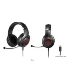 Слушалки Геймърски слушалки A4TECH Bloody G220S, Микрофон, Черно/Червено 3