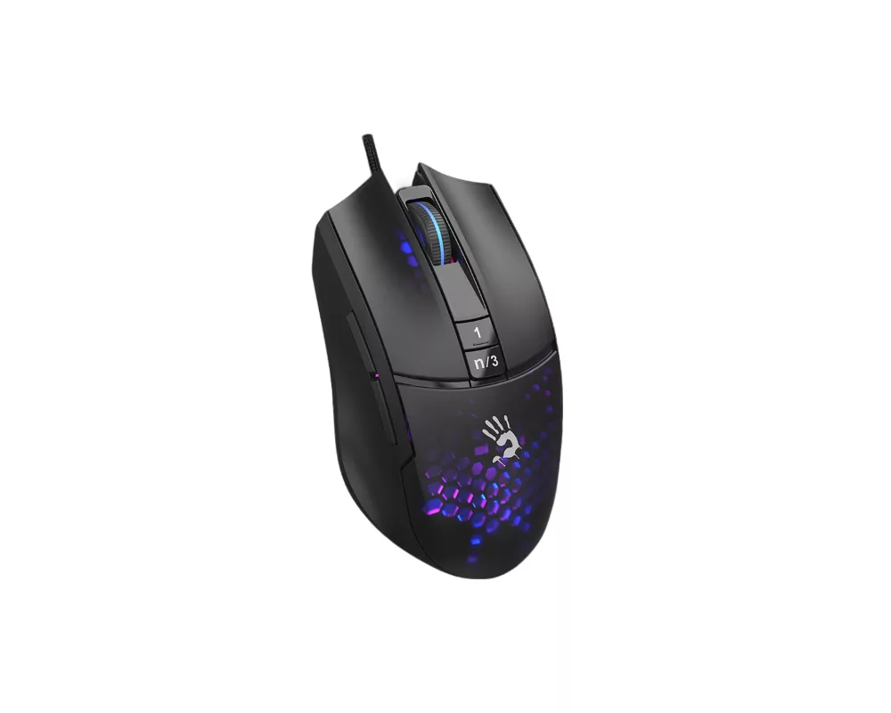 Мишка Геймърска мишка A4tech bloody L65 Max, Жична, 12000 cpi, Honeycomb,Черна 2