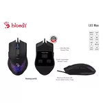 Мишка Геймърска мишка A4tech bloody L65 Max, Жична, 12000 cpi, Naraka,Черен/Бял 4