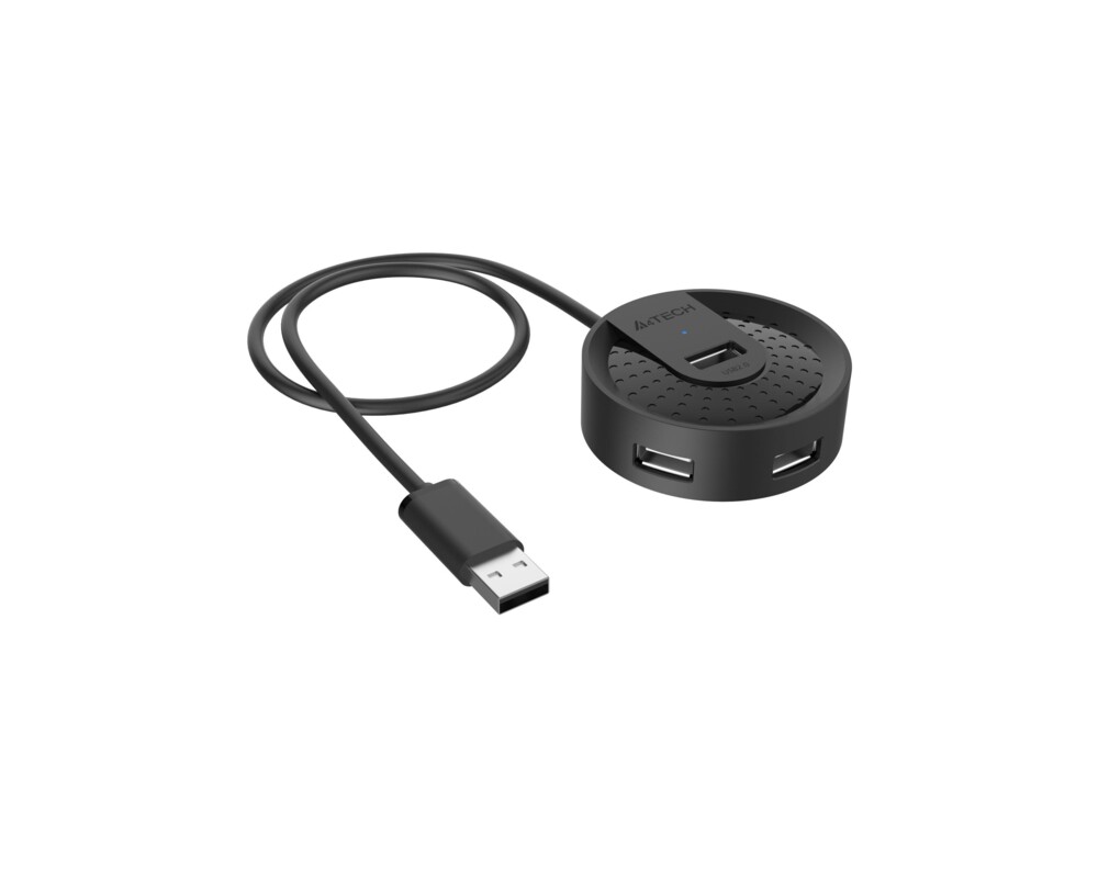 USB хъб A4tech HUB-20, 4 портов, USB 2.0, 480 Mbit/s, Черен 3
