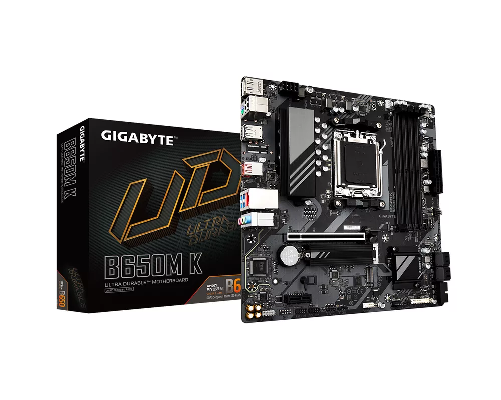 Дънна платка GIGABYTE B650M K socket AM5, 4xDDR5 4