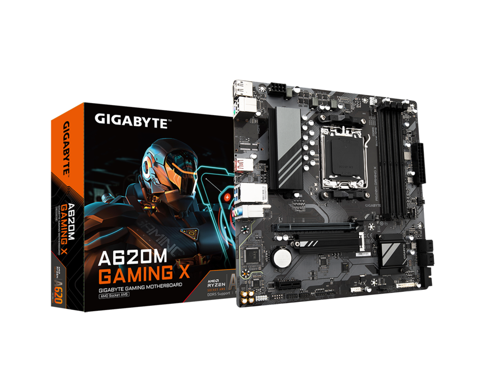 Дънна платка GIGABYTE A620M GAMING X socket AM5, 4xDDR5 5