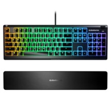  Геймърскa клавиатура SteelSeries Apex 3 Quiet Switch 662533 STEEL-KEY-64795 на топ цена - PIC.bg
