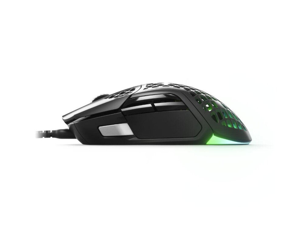 Мишка Геймърска мишка SteelSeries Aerox 5 Black, Оптична, Жична, USB 2