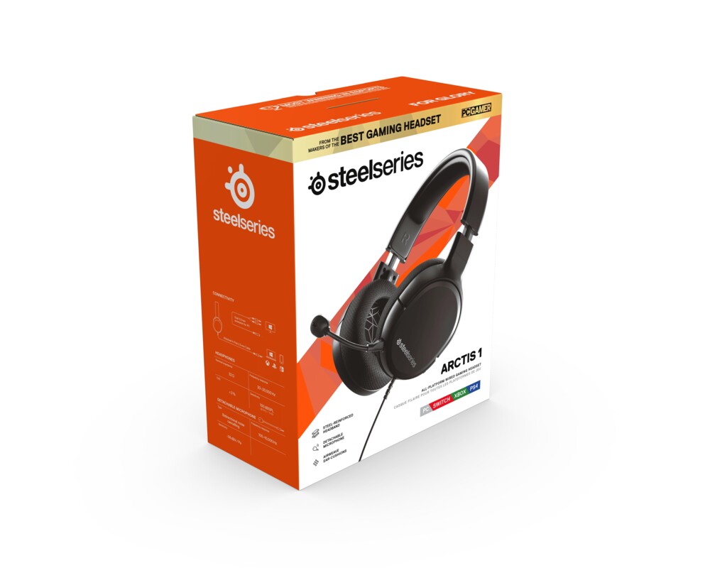 Слушалки Геймърски слушалки SteelSeries Arctis 1, Черно 4