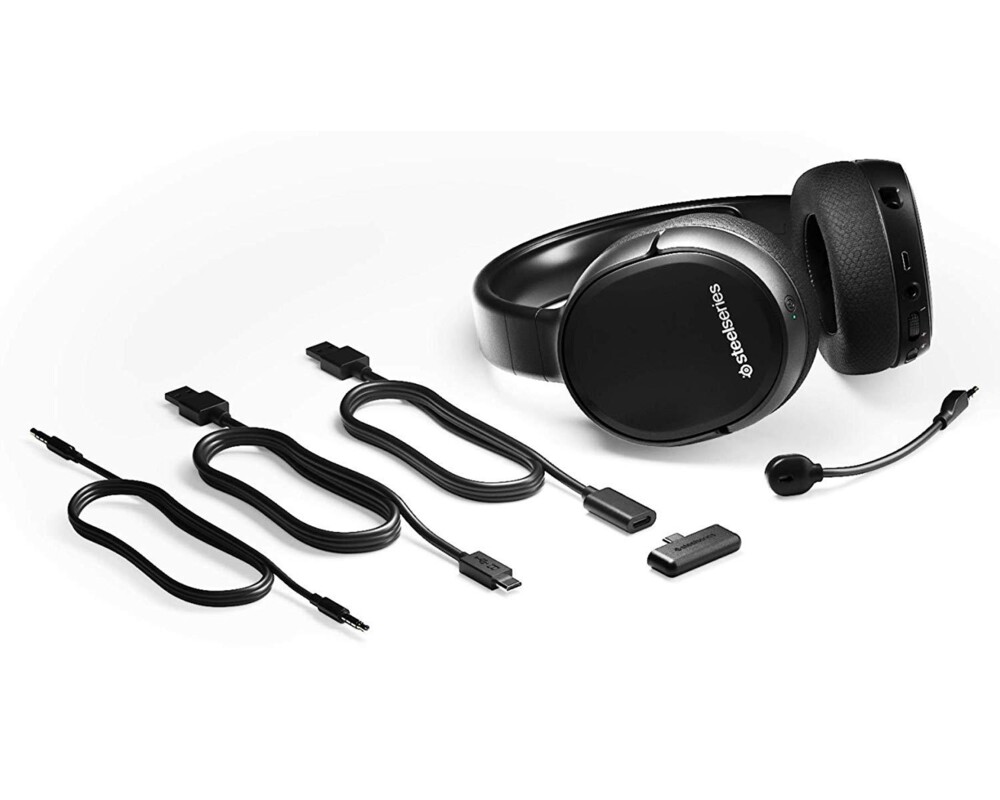 Слушалки Геймърски слушалки SteelSeries Arctis 1 Wireless, Черно 2