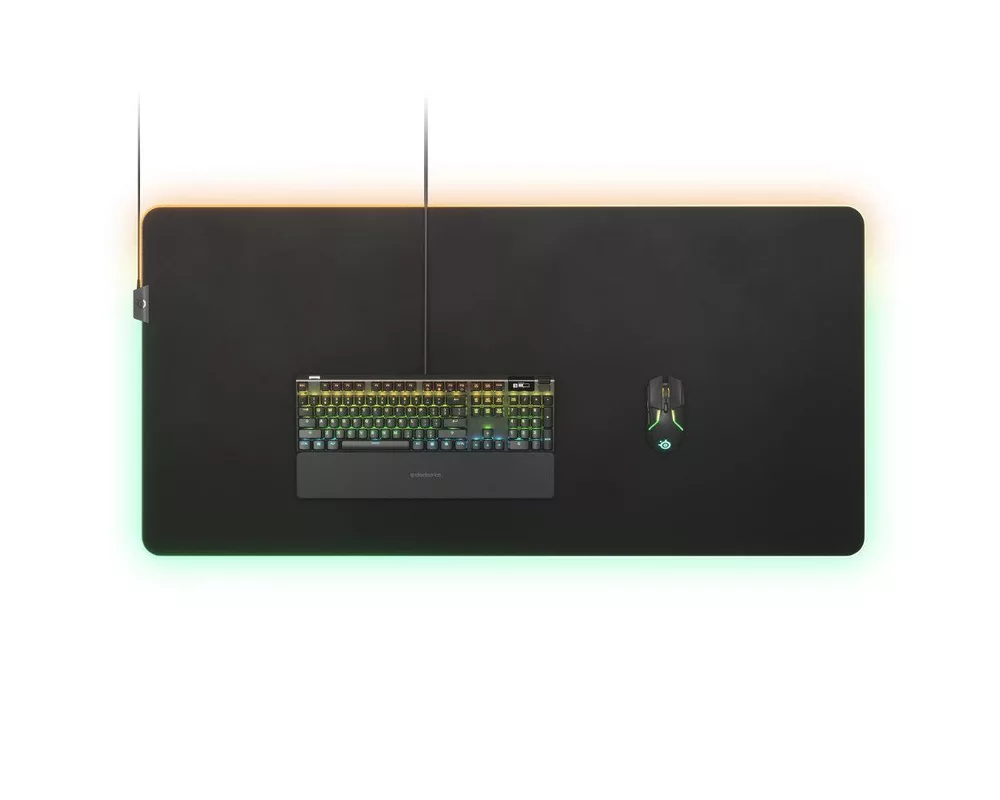 Пад за мишка Геймърски SteelSeries QcK Prism Cloth 3XL, RGB, 63511, Черен 2