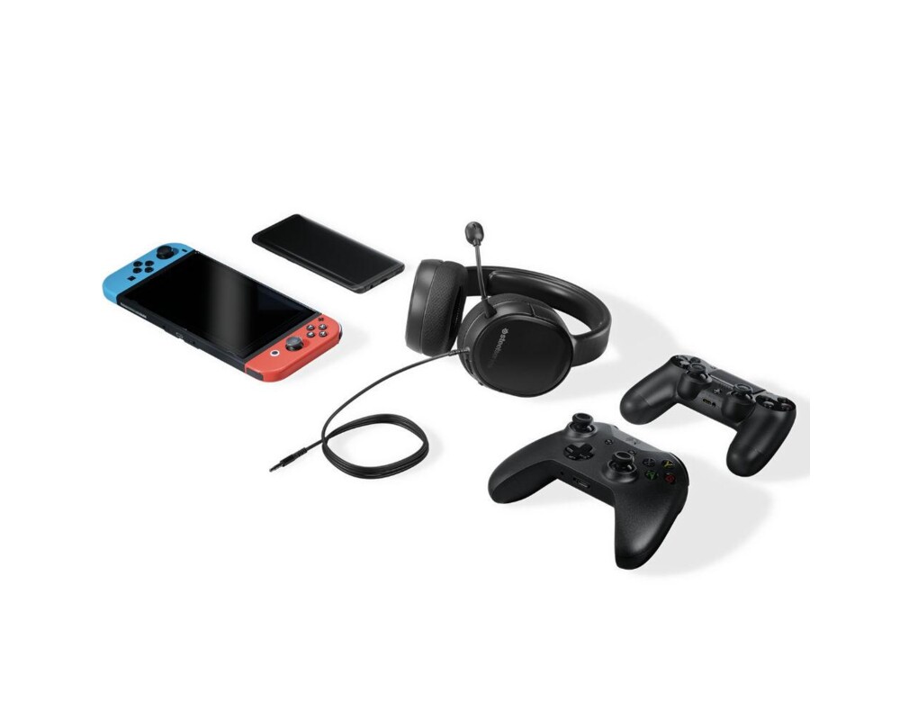 Слушалки Геймърски слушалки SteelSeries Arctis 1, PS5, Черни 3