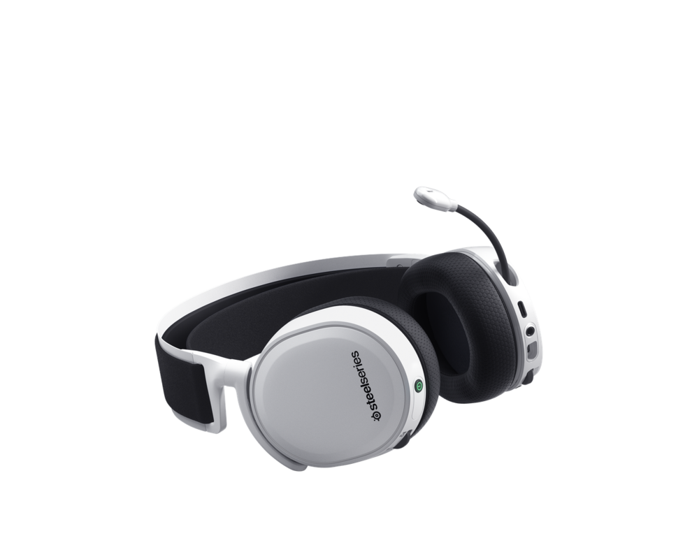 Слушалки Геймърски слушалки SteelSeries, Arctis 7+, Микрофон, Бял 4