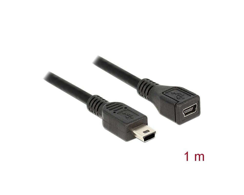 Адаптери Удължителен кабел DeLock, USB-B женско - USB-B мъжко, USB 2.0, 1 м 2