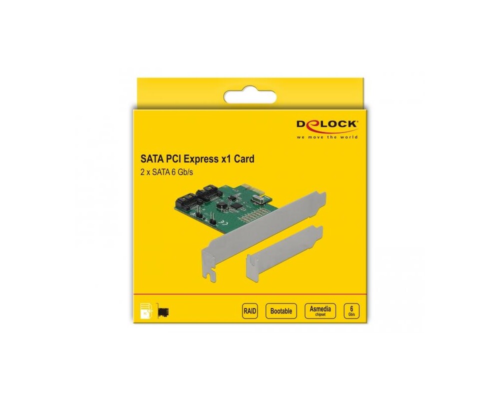 Контролер Карта Delock, PCI Express x1 към 2 port SATA, RAID 5