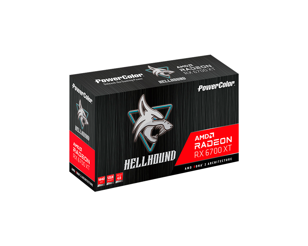 Видеокарта PowerColor Hellhound Radeon RX 6700 XT 12GB GDDR6 7