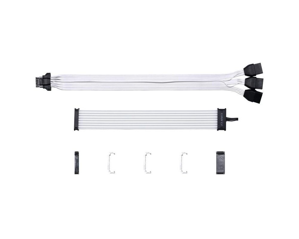 Кабел Удължителен RGB кабел Lian-Li Strimer Plus V2, 16-Pin 12VHPWR към 3x8-Pin за RTX 40-та серия, 108 LED 8