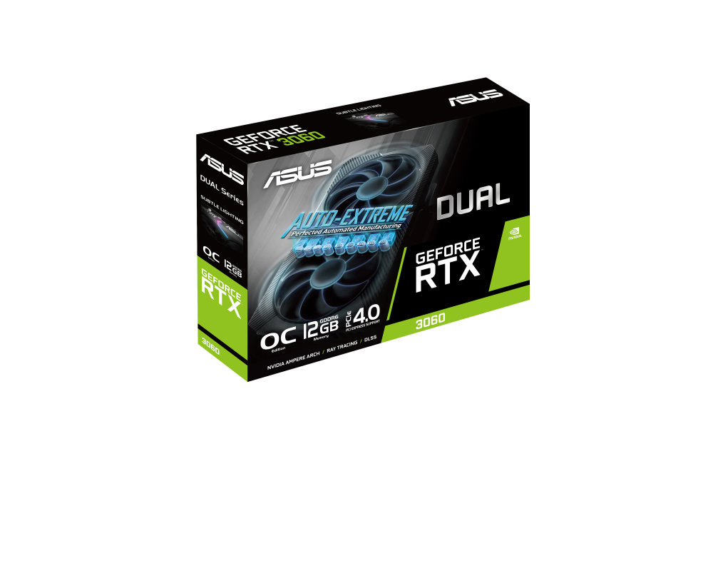 Видеокарта ASUS Dual GeForce RTX 3060 V2 OC Edition 12GB GDDR6 33