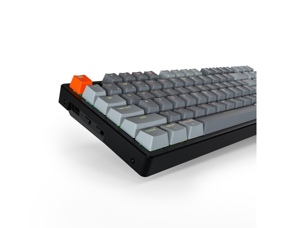 Клавиатура Геймърска Механична клавиатура Keychron K8 Aluminum TKL Gateron Blue Switch RGB LED Gateron Blue Switch ABS 8