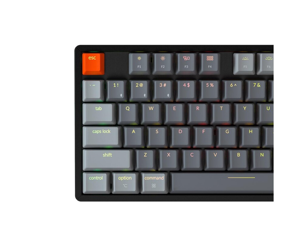 Клавиатура Геймърска Механична клавиатура Keychron K8 Aluminum TKL Gateron Blue Switch RGB LED Gateron Blue Switch ABS 4