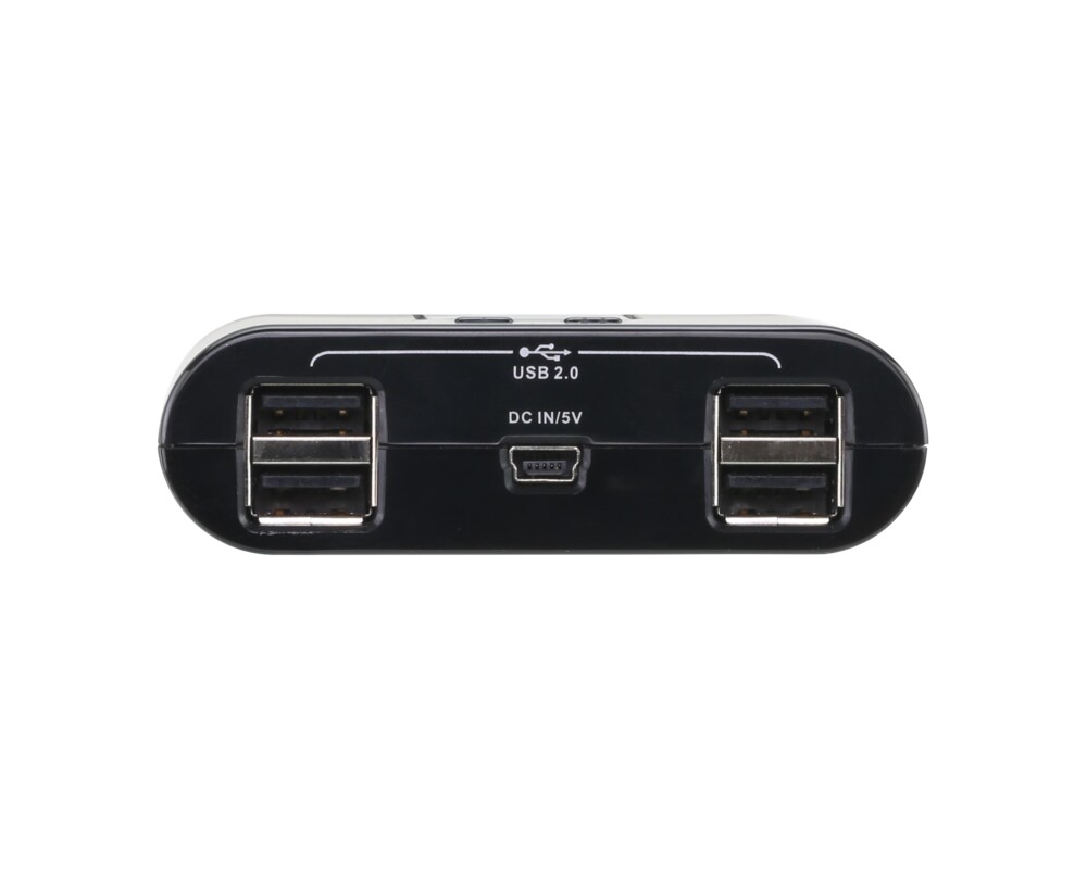 Кабел Превключвател ATEN US224, 2 компютъра към 4 USB периферни устройства 2