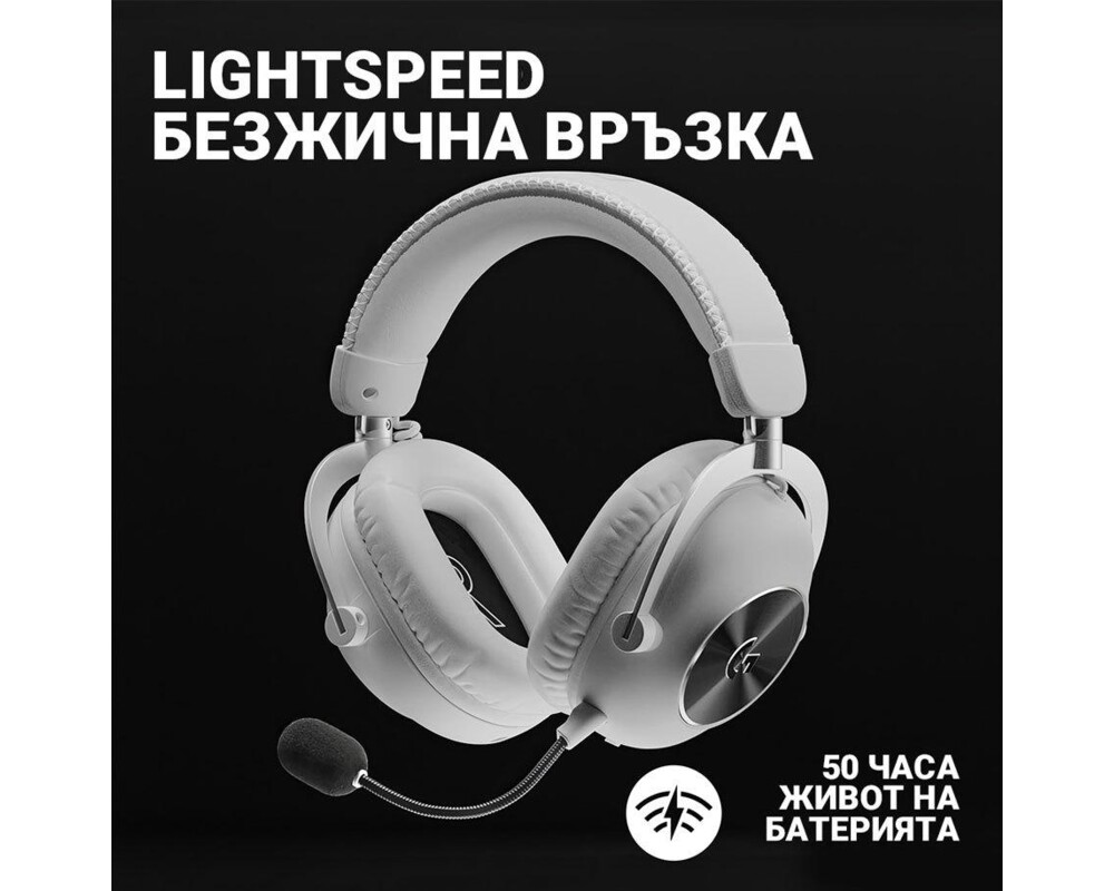 Слушалки Logitech Pro X 2 Headset white 12