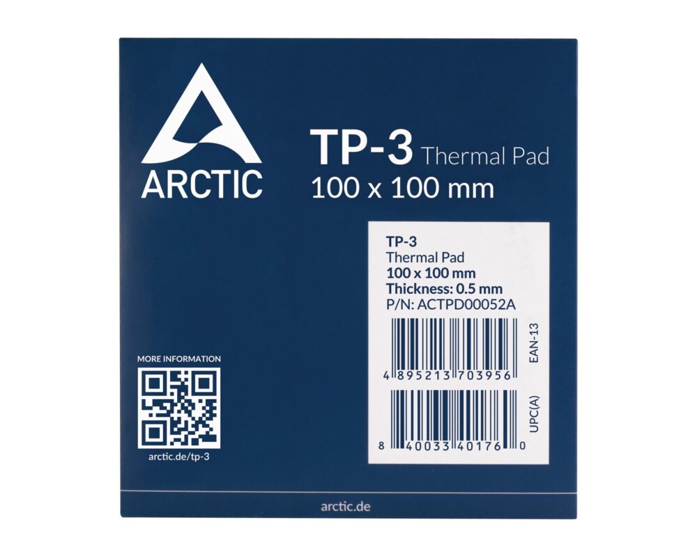 Термо паста Arctic Термопад Thermal pad TP-3 100x100mm 12