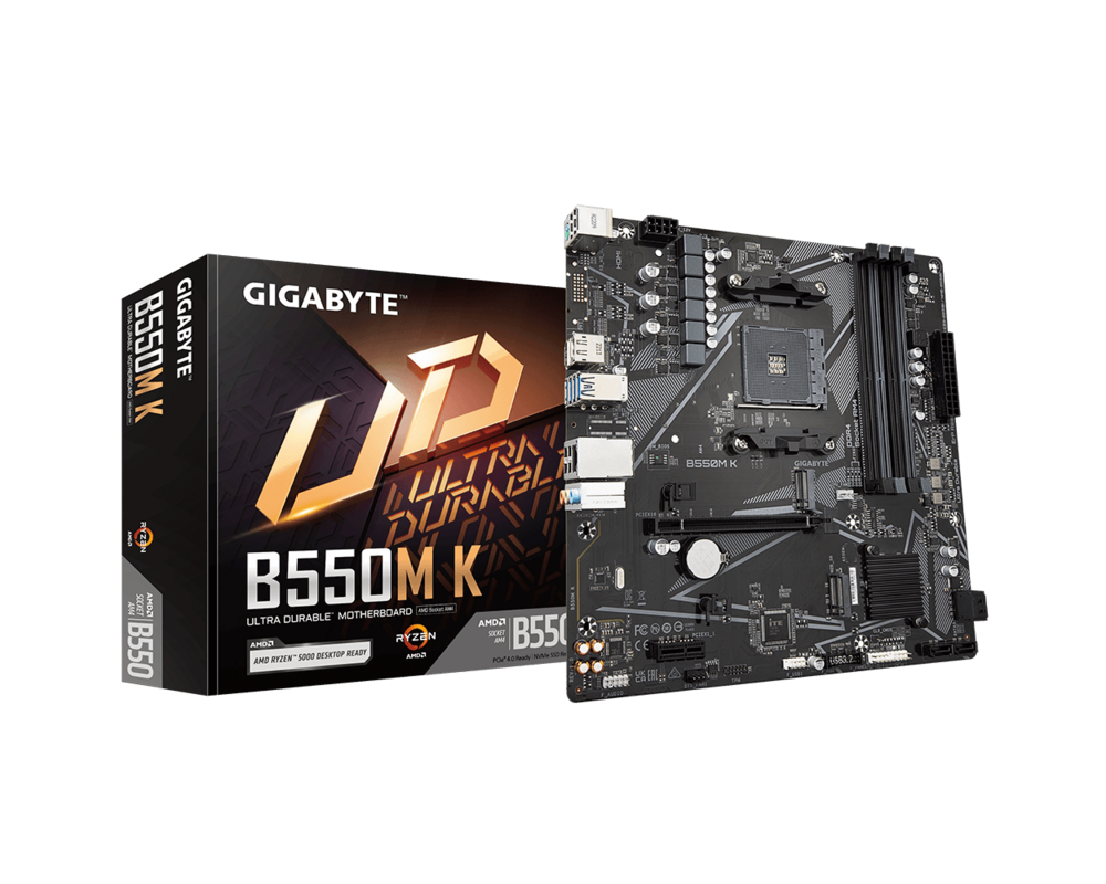 Дънна платка GIGABYTE B550M K 4 x DDR4 4
