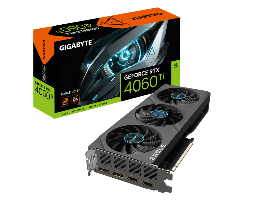 Видеокарта Gigabyte GeForce RTX 4060 Ti EAGLE OC 8GB GDDR6 6