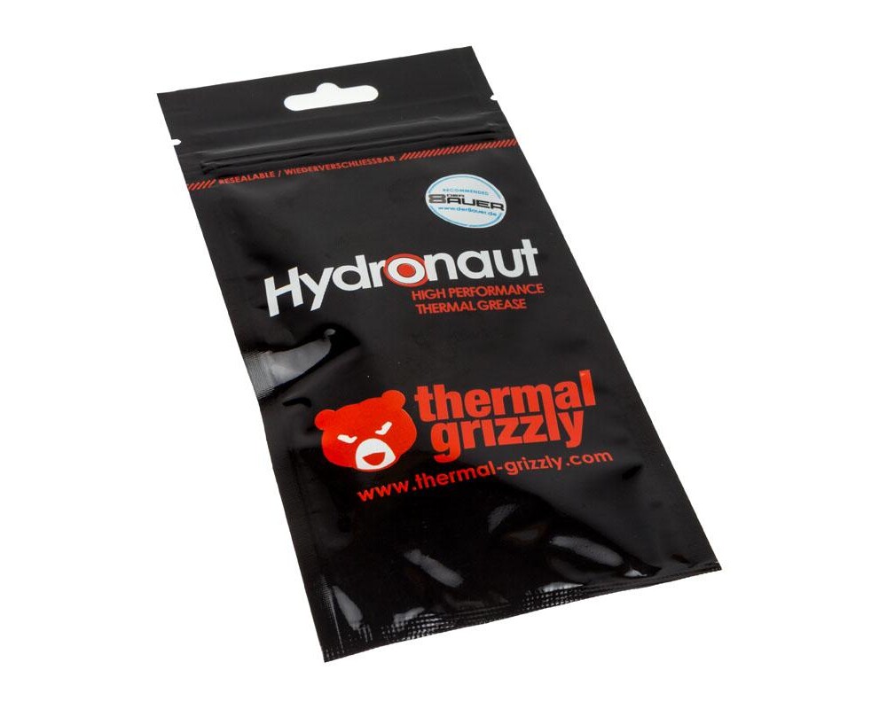 Термо паста Thermal Grizzly Hydronaut, 1g, Черен,11.8 W/mk 3