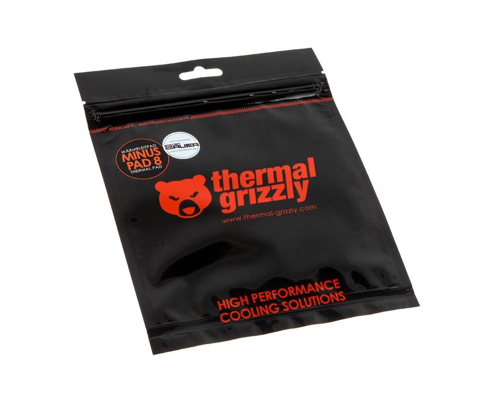 Термо паста Thermal Grizzly Minus Pad 8, 30 х 30 х 2.0 mm 2