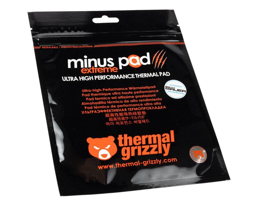 Термо паста Thermal Grizzly Minus Pad Extreme, 100 х 100 х 1.5 mm 3