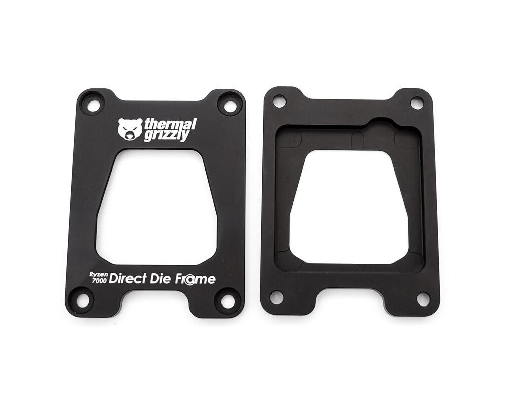 Термо паста Thermal Grizzly Ryzen 7000 Direct Die Frame, Алуминий, Черен 2