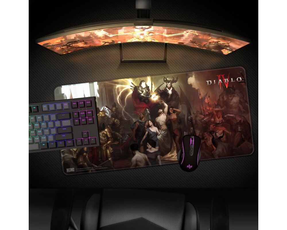 Пад за мишка Геймърски Diablo IV - Inarius and Lilith, XL 3