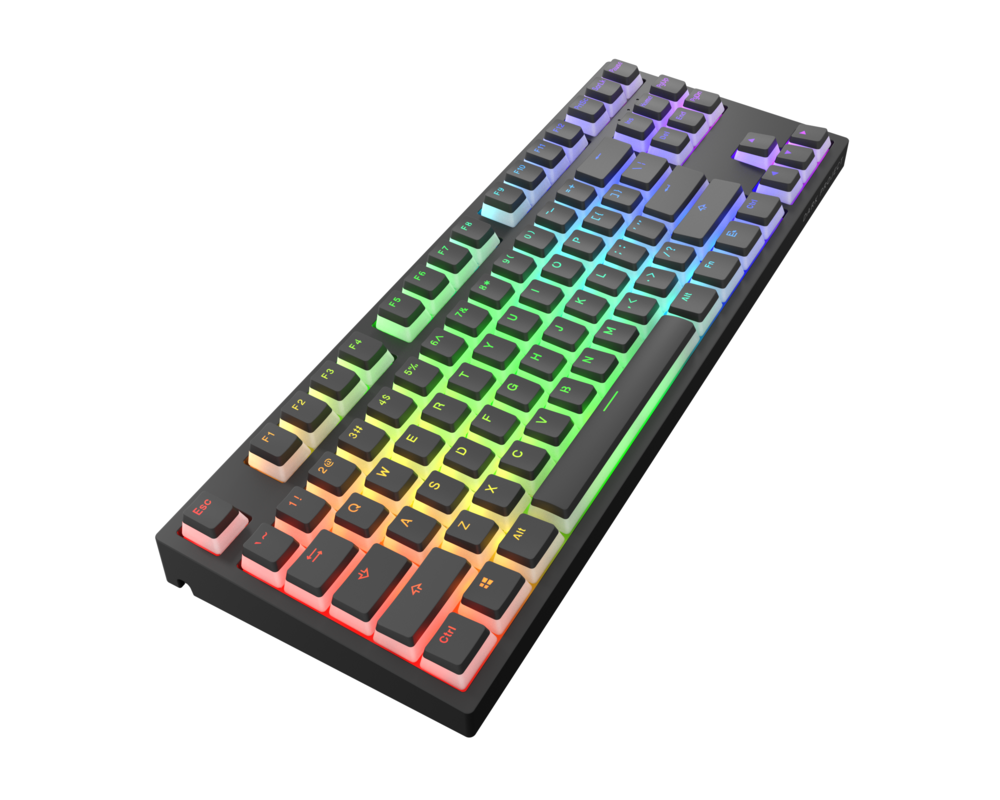 Клавиатура Геймърскa механична клавиатура Dark Project KD87A Black TKL - Gateron Optical Red 2.0 Switch, RGB 5