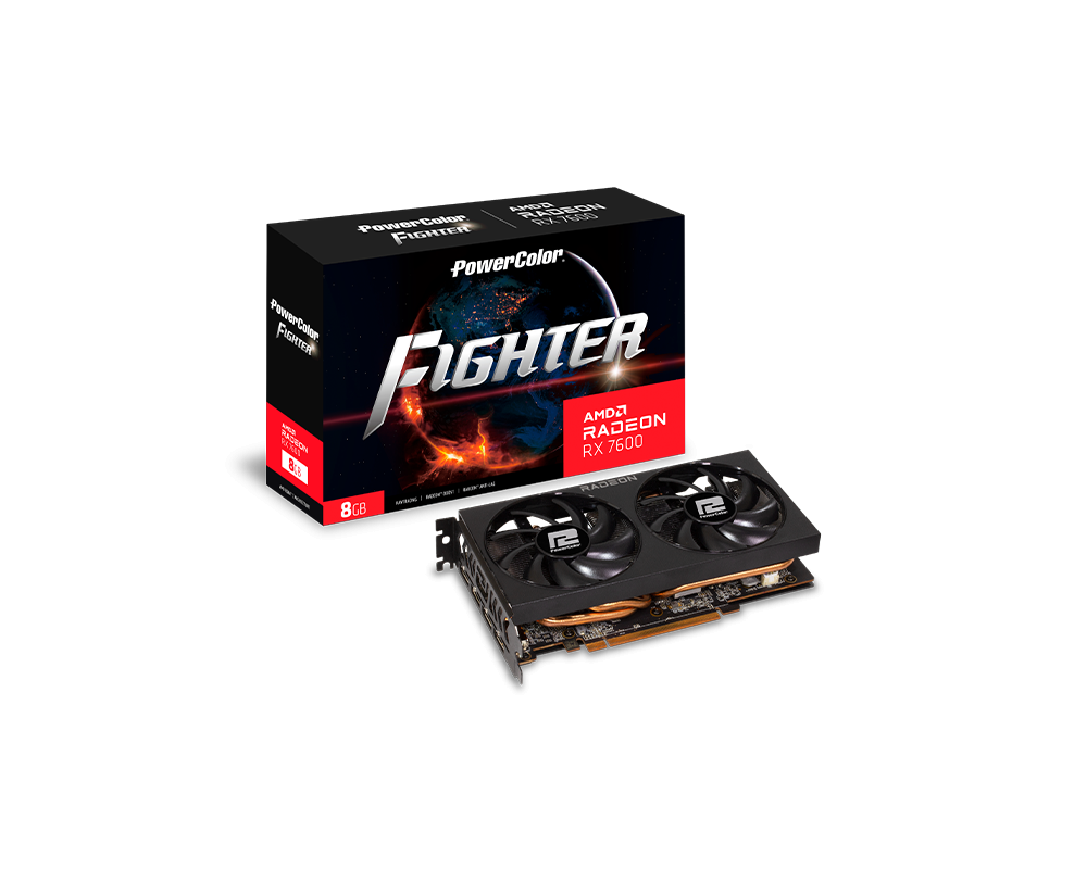 Видеокарта PowerColor Fighter Radeon RX 7600 8GB GDDR6 5