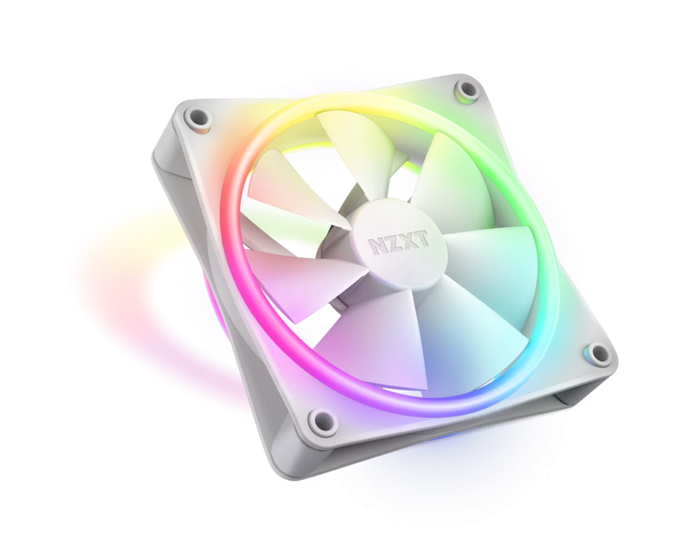 Вентилатор NZXT F120 RGB Duo, Бял 2