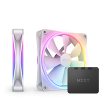  Комплект вентилатори NZXT F140 RGB Duo White 2бр, RGB Контролер 667206 RF-D14DF-W1 на топ цена - PIC.bg