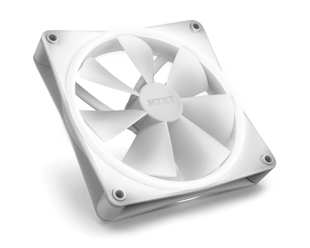 Вентилатор Комплект вентилатори NZXT F140 RGB Duo White 2бр, RGB Контролер 3