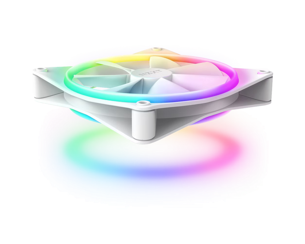 Вентилатор Комплект вентилатори NZXT F140 RGB Duo White 2бр, RGB Контролер 2