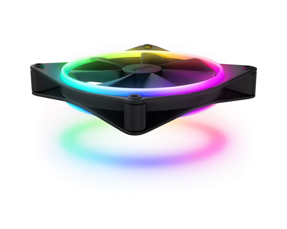 Вентилатор Комплект вентилатори NZXT F140 RGB Duo Black2бр, RGB Контролер 2