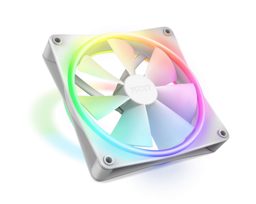 Вентилатор NZXT F140 RGB Duo, Бял 2