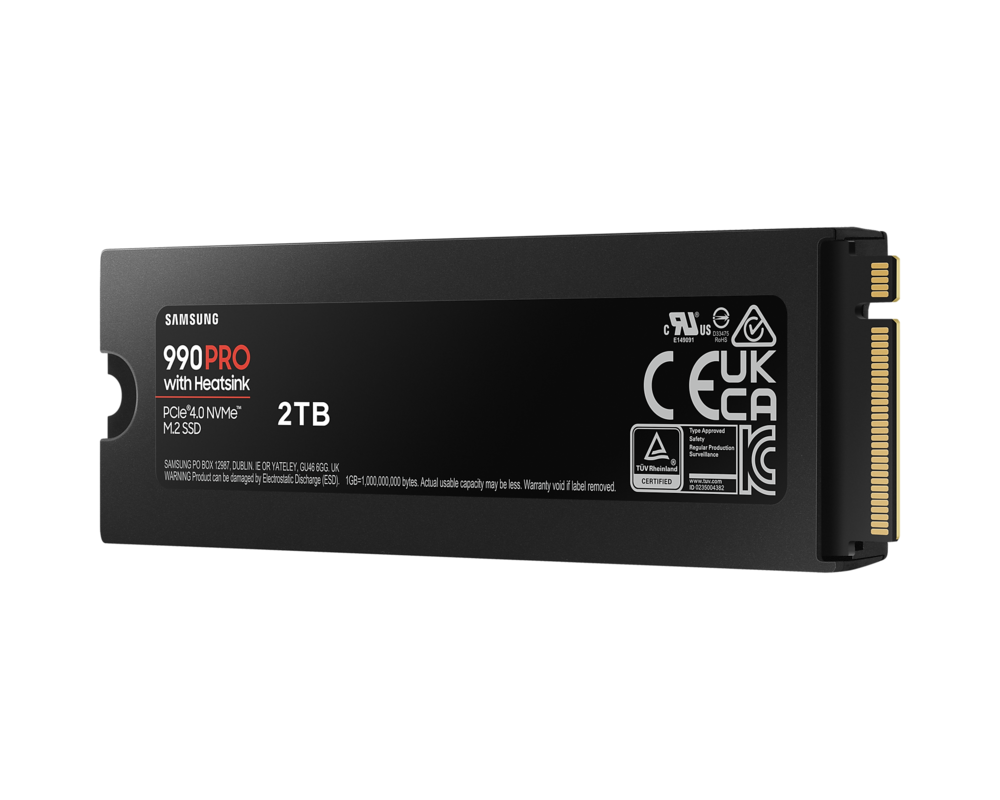 SSD SAMSUNG SSD 990 PRO 2TB M.2 NVMe PCIe 4.0 Heatsink 3
