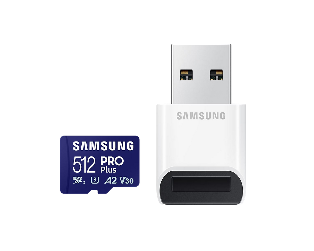 Флаш карта Samsung 512GB micro SD Card PRO Plus with USB Reader 5