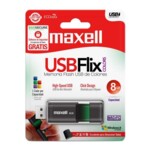 <span>Флаш памет</span> MAXELL FLIX, USB 2.0, 8GB, ЧЕРЕН <span class='catalog-num-in-name'>FLIX-8GB</span> - 