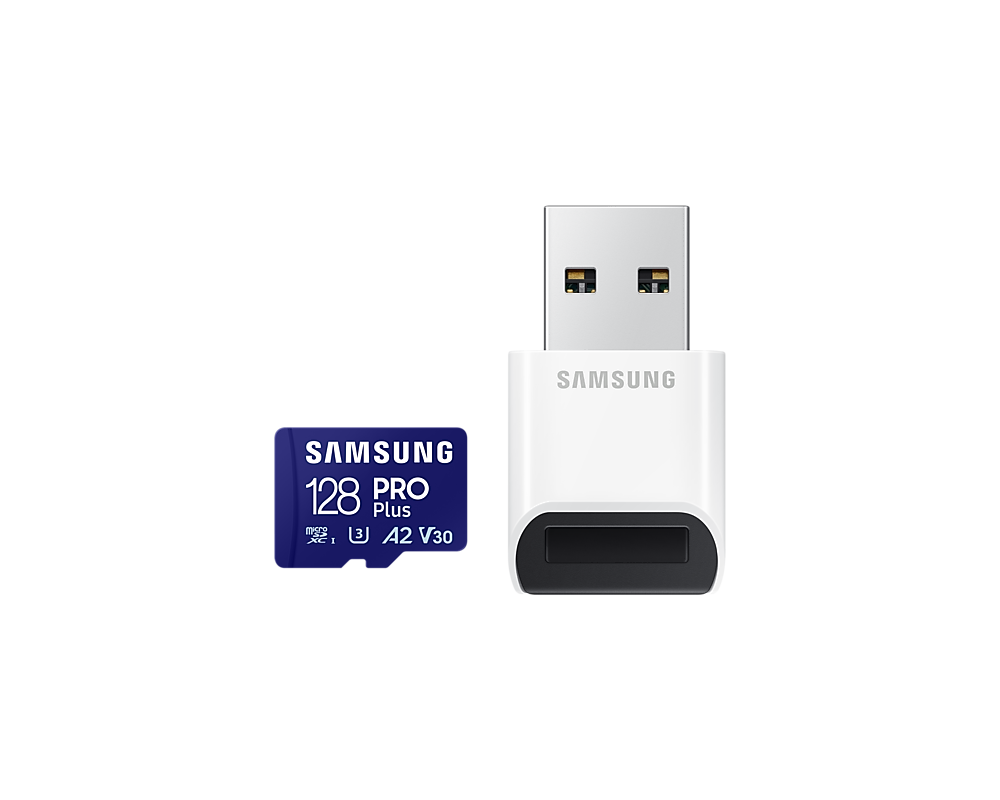 Флаш карта Samsung 128GB micro SD Card PRO Plus with USB Reader 6